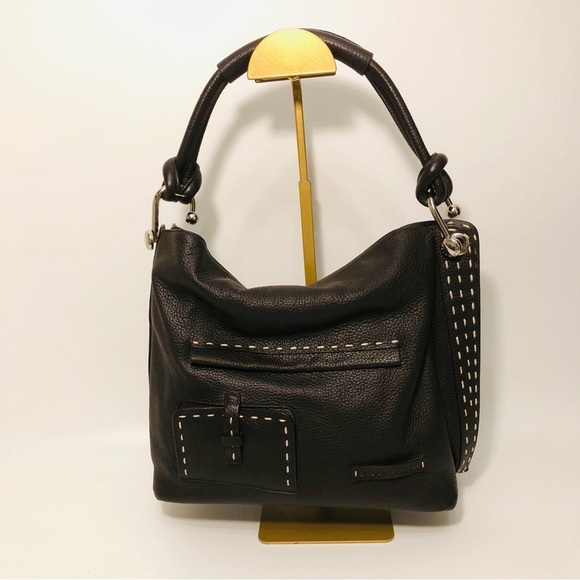 BCBGMaxAzria Signature Brown Shoulder Bag - Picture 8 of 16